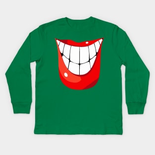 Smile The Mask Kids Long Sleeve T-Shirt